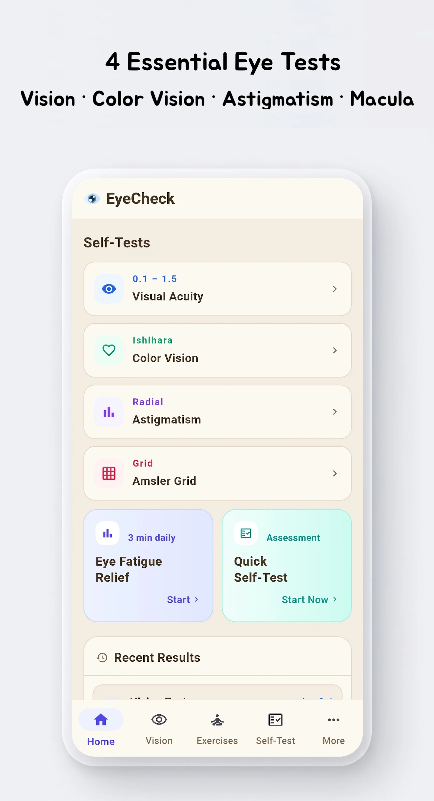 EyeCheck: Eye Test Vision Care screenshot